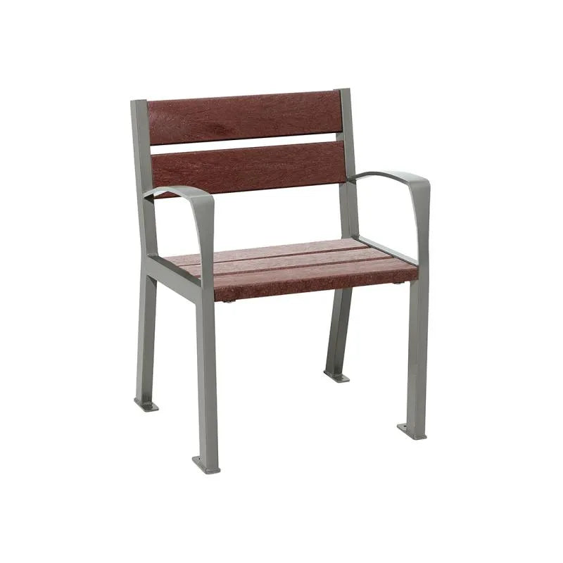 Fauteuil plastique recyclé Silaos 5 ou 6 lames