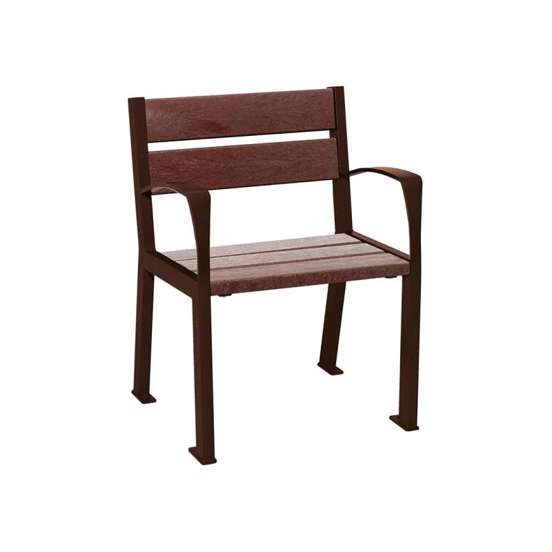 Fauteuil plastique recyclé Silaos 5 ou 6 lames