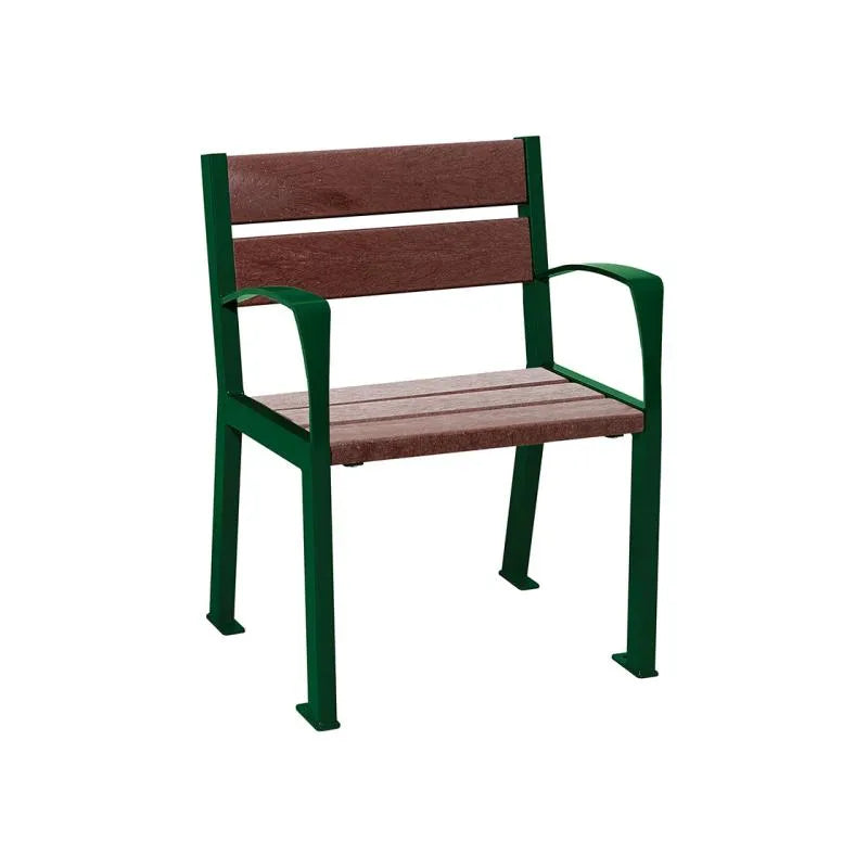 Fauteuil plastique recyclé Silaos 5 ou 6 lames