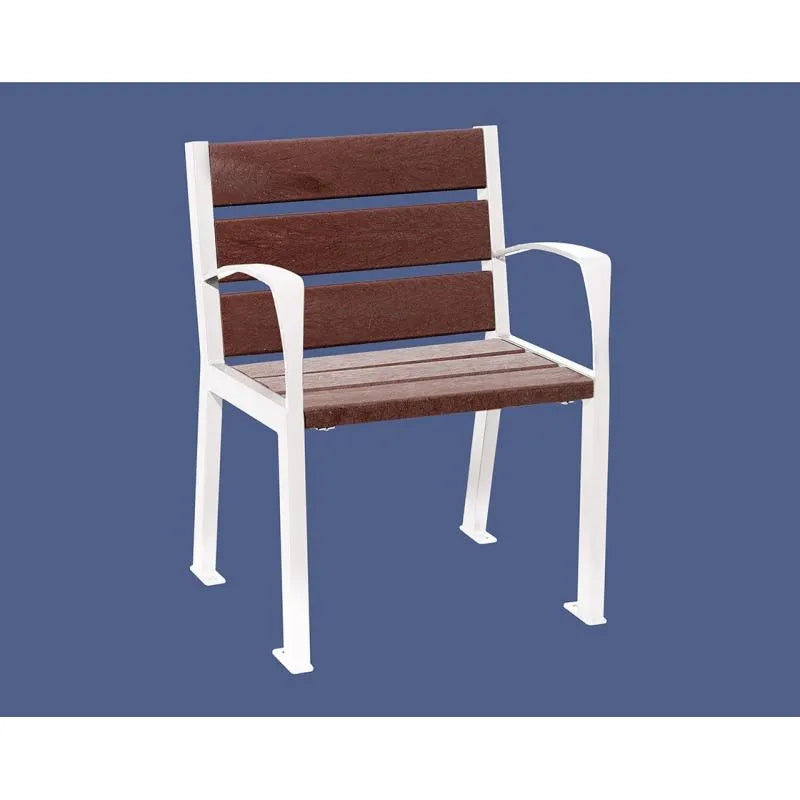 Fauteuil plastique recyclé Silaos 5 ou 6 lames