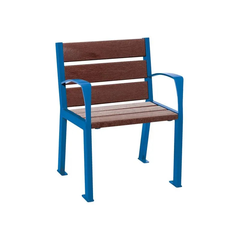 Fauteuil plastique recyclé Silaos 5 ou 6 lames
