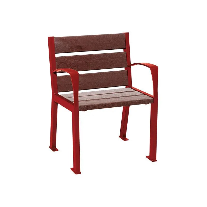 Fauteuil plastique recyclé Silaos 5 ou 6 lames