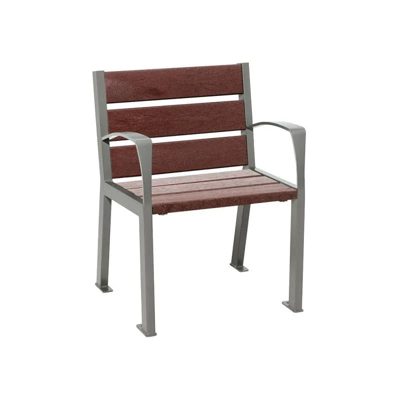 Fauteuil plastique recyclé Silaos 5 ou 6 lames