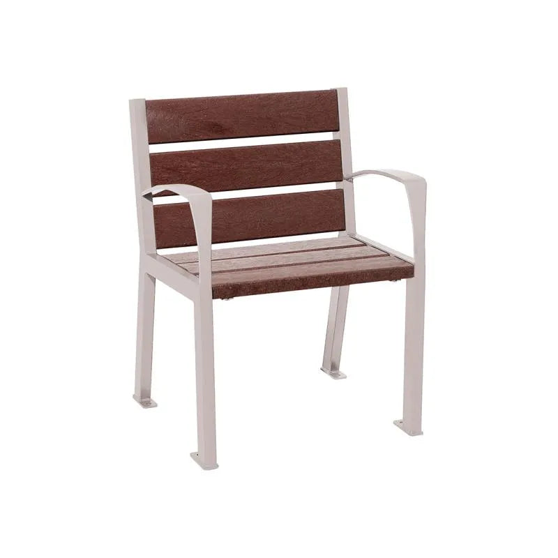 Fauteuil plastique recyclé Silaos 5 ou 6 lames