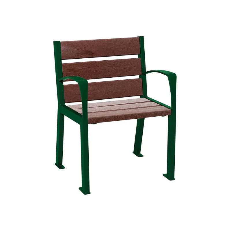 Fauteuil plastique recyclé Silaos 5 ou 6 lames