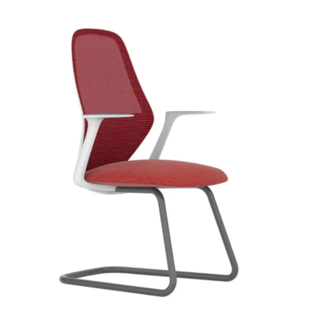 Fauteuil visiteur en maille et tissu time (lot de 2)