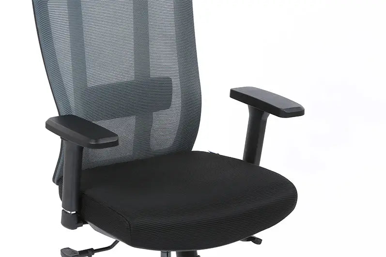 Fauteuil Offseat avec pied en aluminium poli et roulettes sol dur