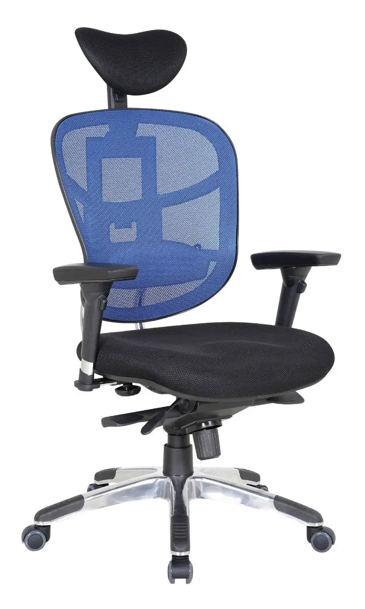 Chaise de bureau Tecknet avec dossier réglable et basculement décentré “relax”