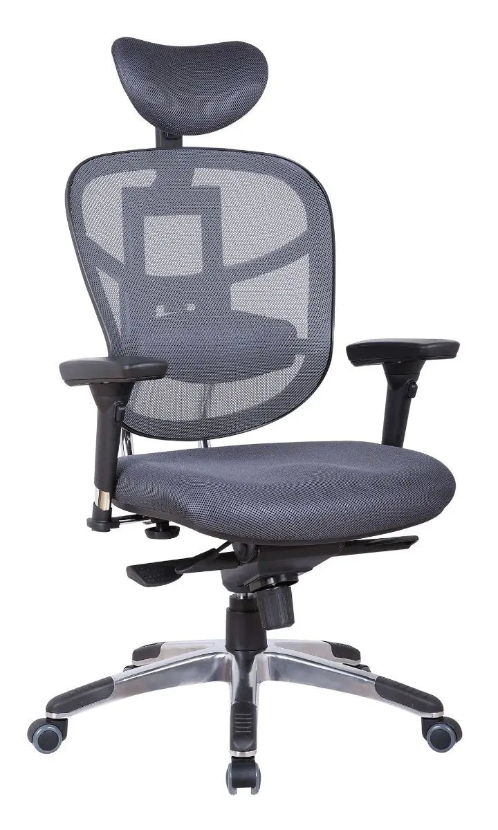 Fauteuil Tecknet avec appui-tête réglable 3D pour confort cervical optimal