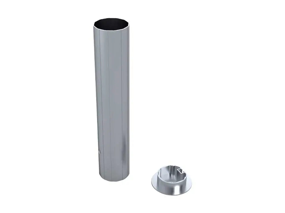 Fourreaux aluminium avec couvercle pour poteaux de volley Ø 90 mm