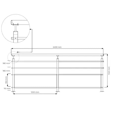 Garde corps en kit en inox - France Collectivités