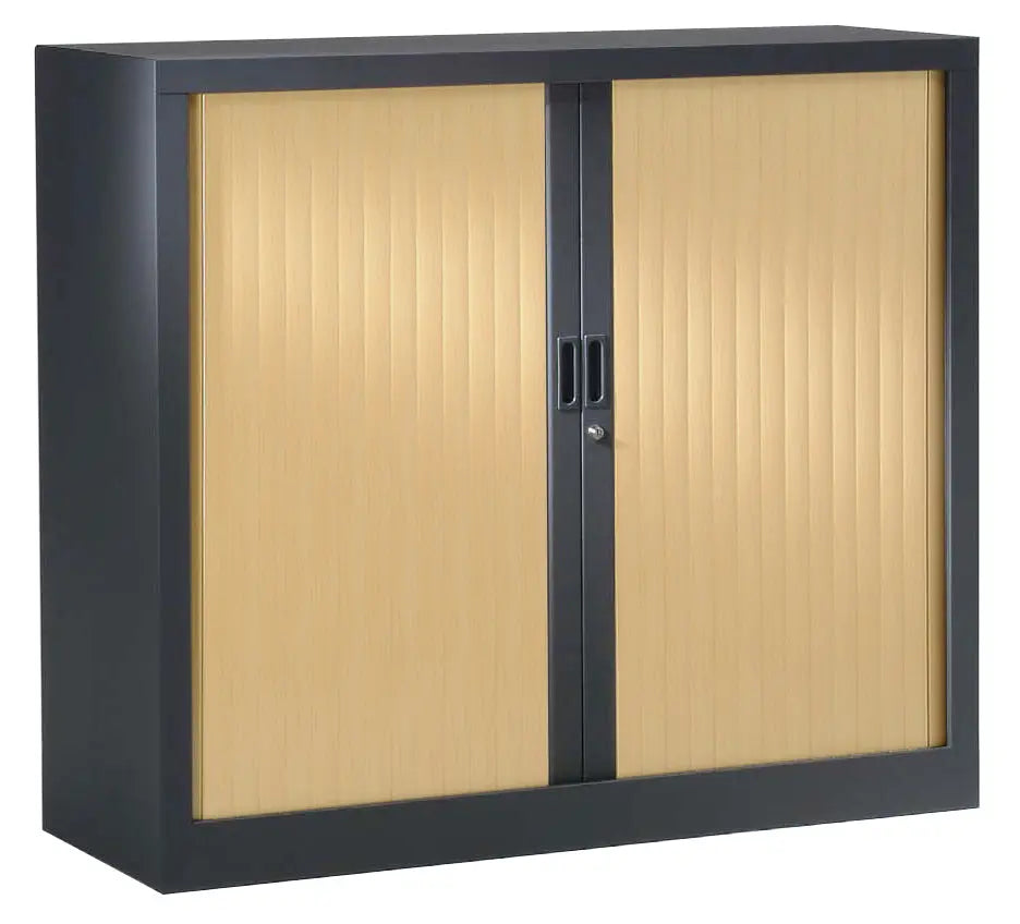 Armoire basse à rideaux bois 1.00 x 1.20 m france collectivités