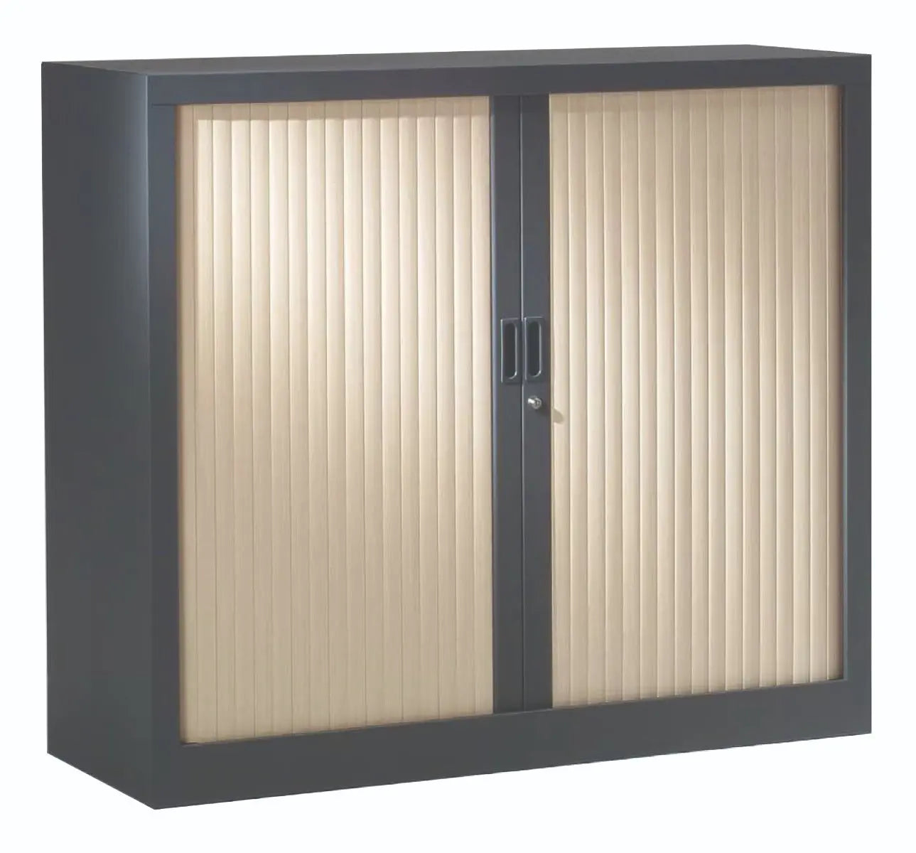 Armoire basse à rideaux bois 1.00 x 1.20 m france collectivités