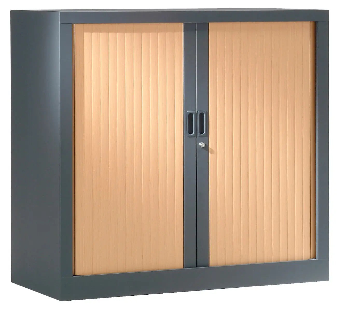 Armoire basse à rideaux bois 1.00 x 1.20 m france collectivités