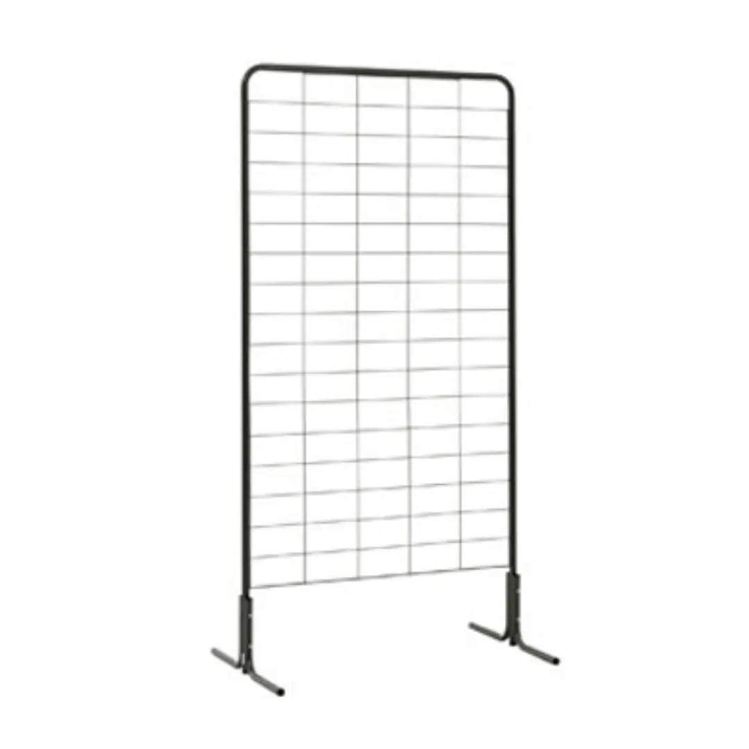 Lot 1 grille noir - H 200 x L 100 cm et 2 pieds complets (4xl) france collectivités