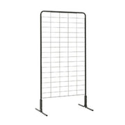 Lot 1 grille noir - H 200 x L 100 cm et 2 pieds complets (4xl) france collectivités