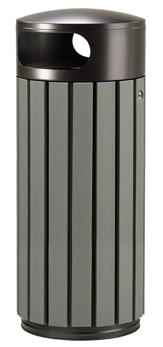 Corbeille zéno érik 60L gris et gris