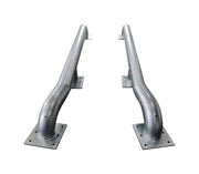 Jeu de 2 guide-roues poids lourds Viso en acier galvanisé 3 m