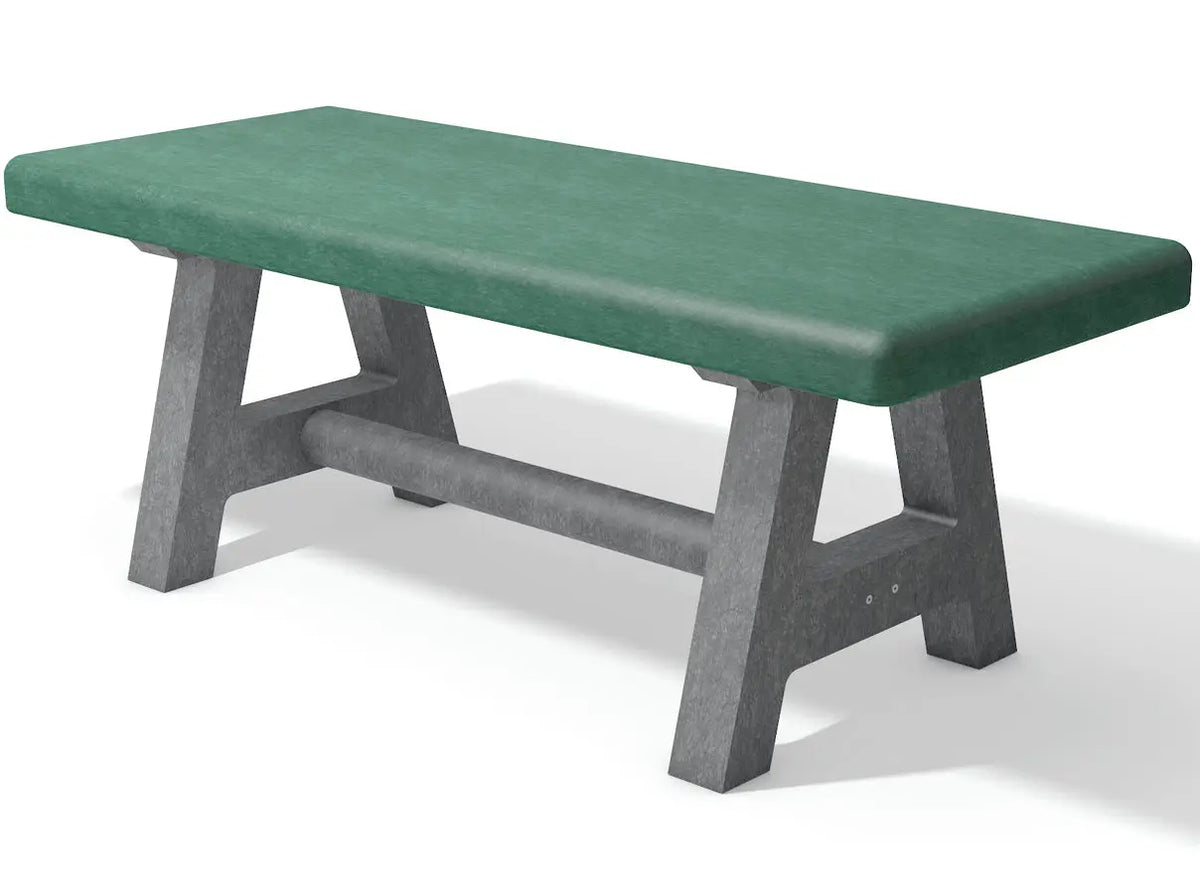 Table enfant Canetti coloris gris-vert en plastique recyclé – France Collectivités