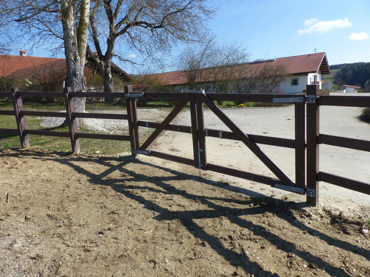 Portail double battant Hanit, vue en situation – France Collectivités