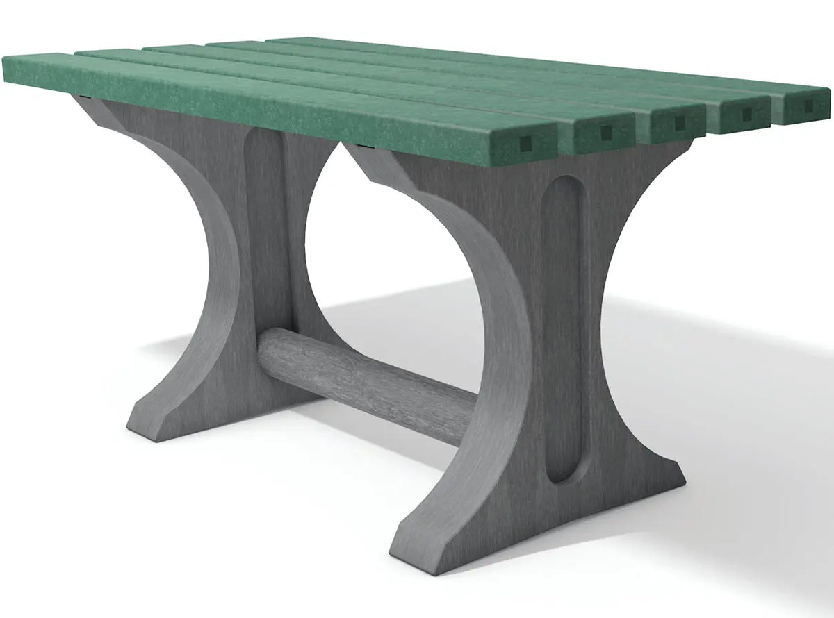 Coloris gris-vert de la table d'extérieur Tivoli – France Collectivités