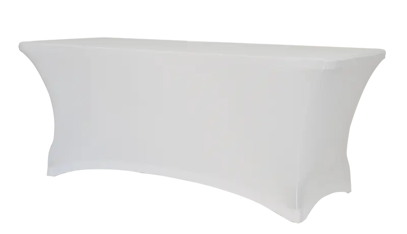 Lot de 2 housses stretch pour table rectangle 180 - France Collectivités