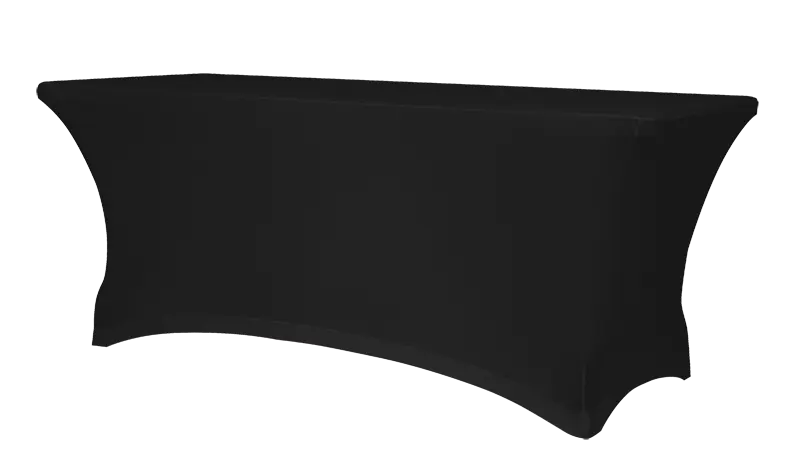 Lot de 2 housses stretch pour table rectangle 180 - France Collectivités
