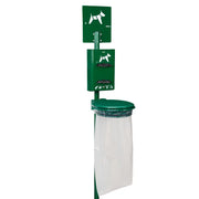 Borne hygiène canine sur poteau Hygeca + support sac collecmur Essentiel 110L