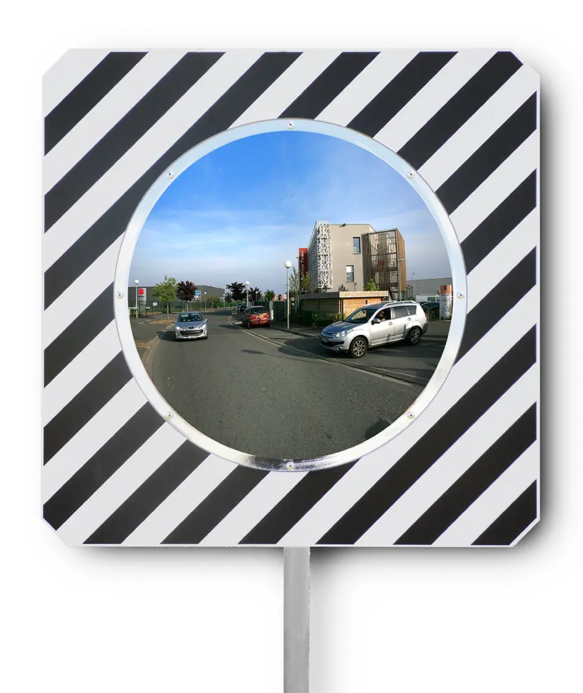 Miroir de circulation routière 90° Plexi+ - Gamme Classique - France Collectivités