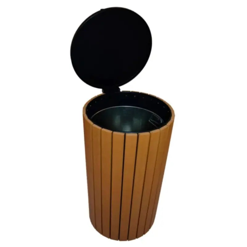 Poubelle extérieur 90L imitation bois