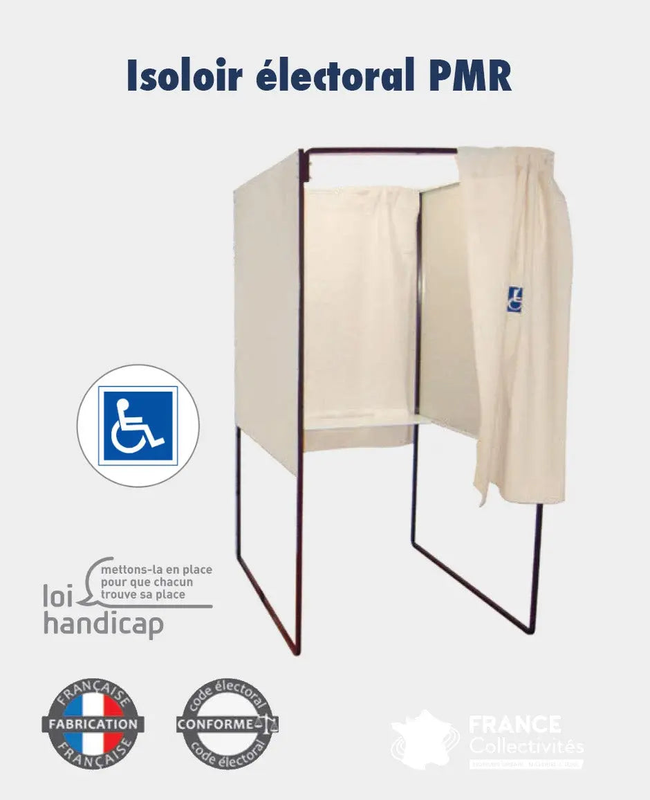 Isoloir de vote PMR france collectivités