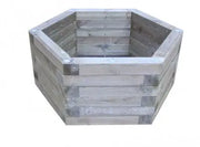 Jardinière Hexagonale bois Ø100 france collectivités