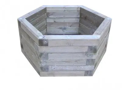 Jardinière Hexagonale bois Ø100 france collectivités