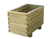 Jardinière rectangle bois 1000 x 700 mm - France Collectivités