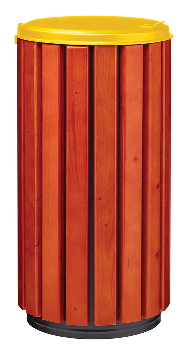Corbeille bois zéno Protec 80 Litres à poser ou à fixer
