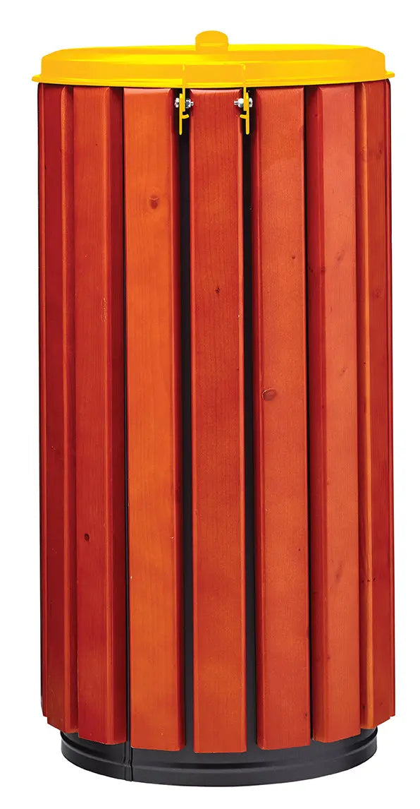Corbeille bois zéno Protec 80 Litres à poser ou à fixer