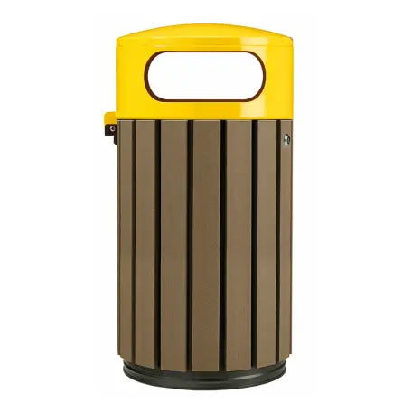 Corbeille zéno etik 40 ou 60 litres jaune marron