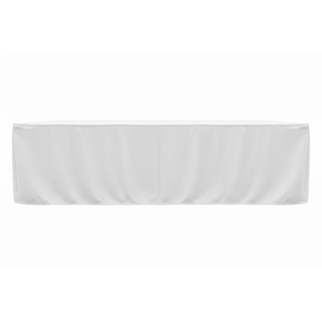 Jupe de podium en tissu polyester DECOTEX avec ourlets sur le pourtour - jupe blanche