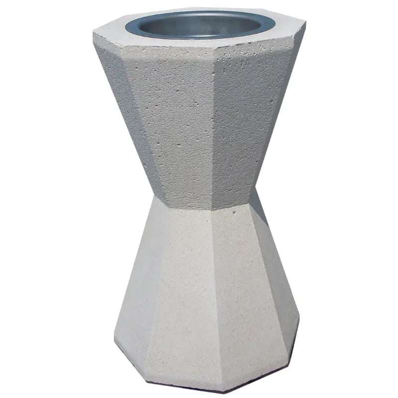 Cendrier béton avec coupelle inox 1,5L Keops - France Collectivités