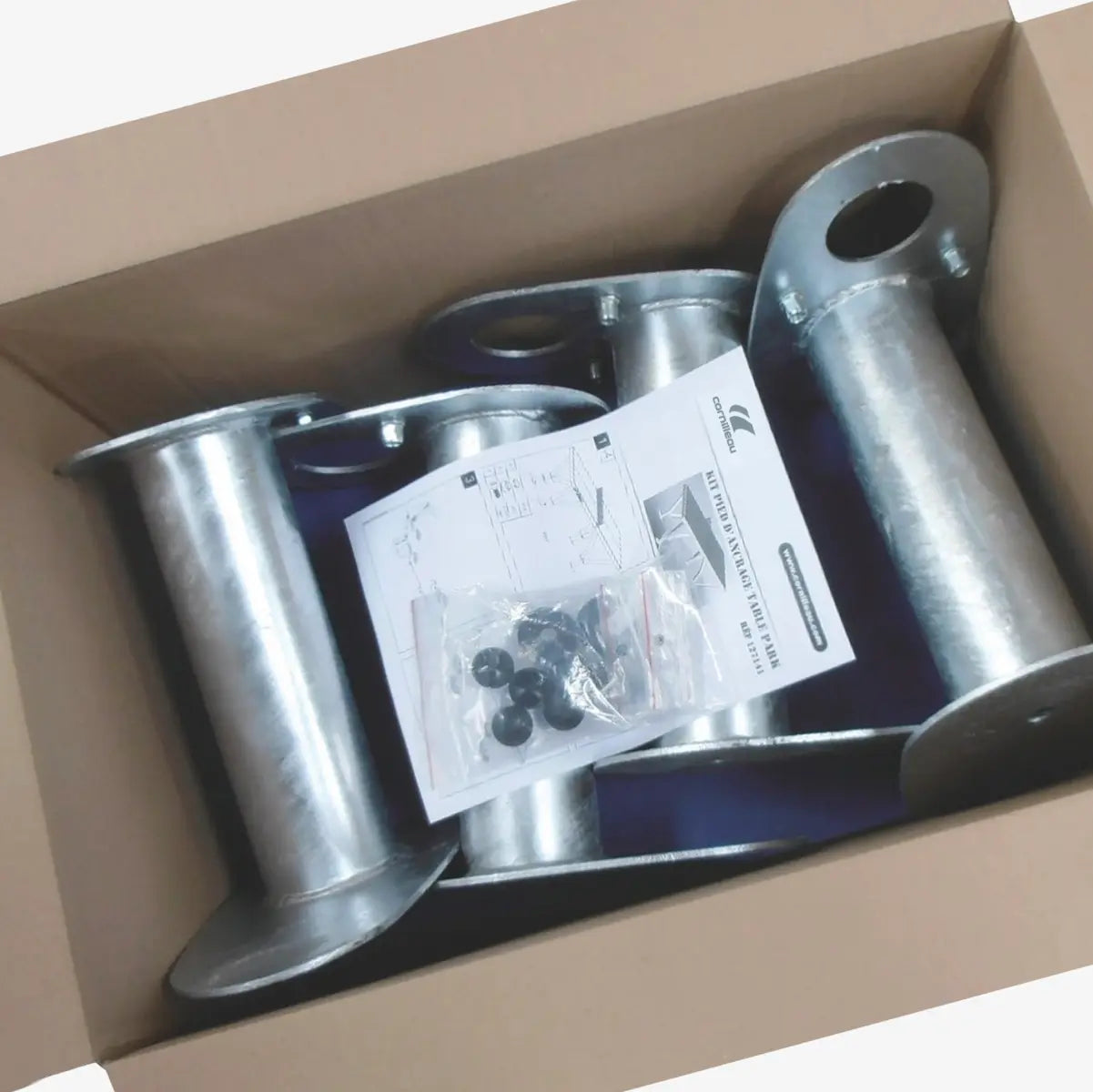 Kit ancrage sol meuble pour table ping pong Park (lot de 4) france collectivités