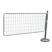 Kit extension grille pose libre - 1 poteau acier avec grille - France Collectivités