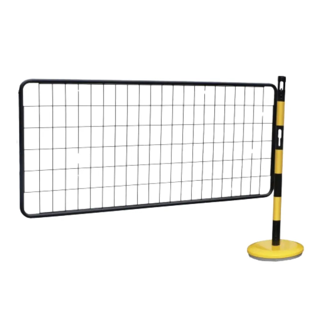 Kit extension grille pose libre - 1 poteau acier avec grille - France Collectivités