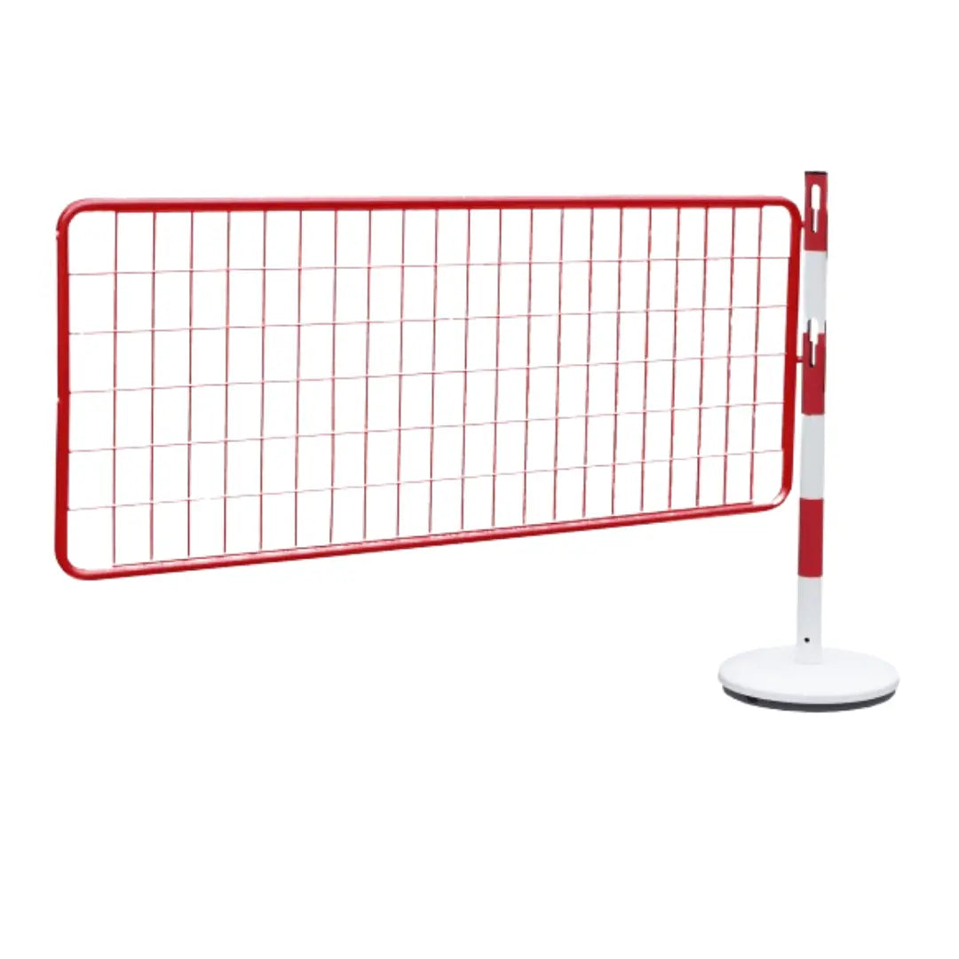 Kit extension grille pose libre - 1 poteau acier avec grille - France Collectivités