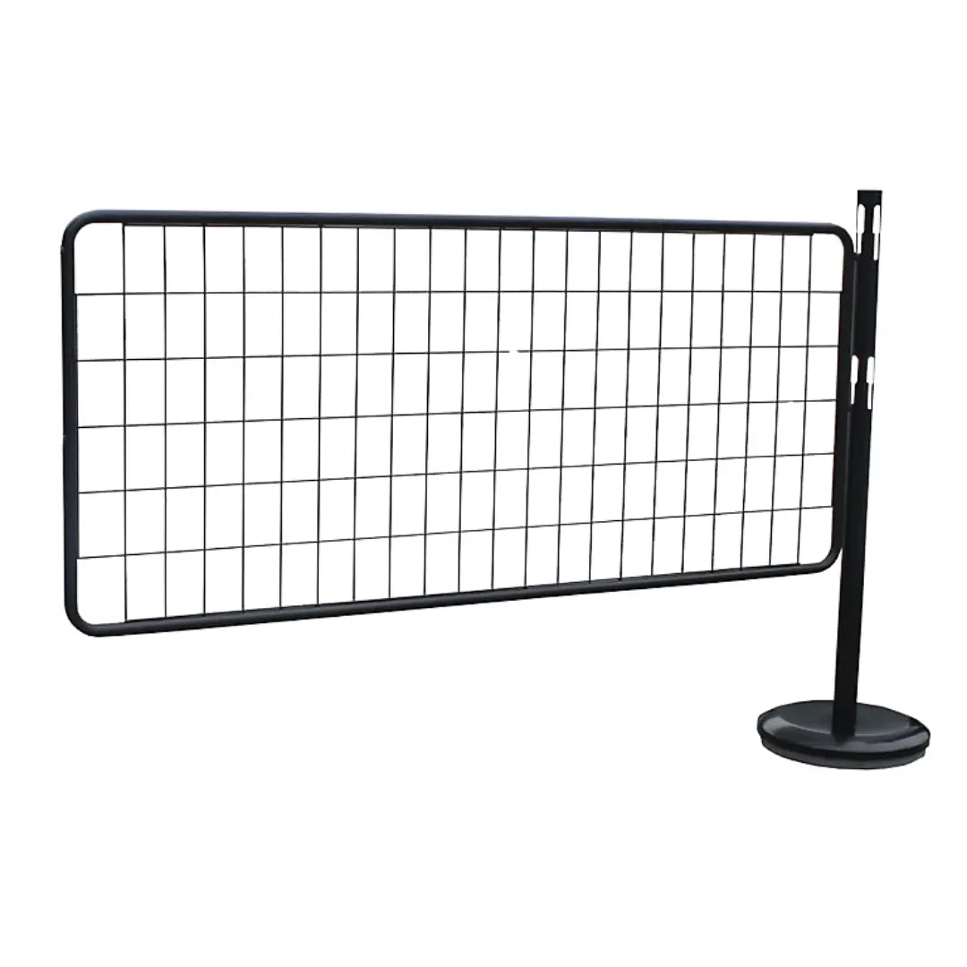 Kit extension grille pose libre - 1 poteau acier avec grille - France Collectivités