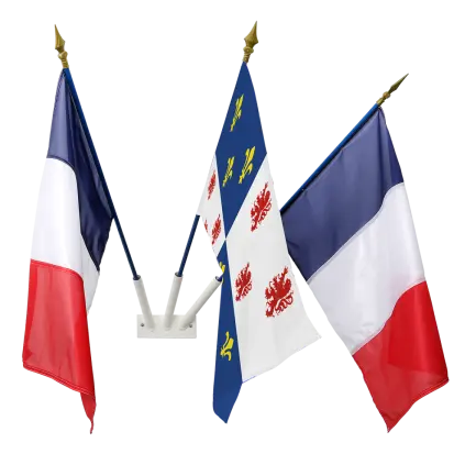Kit de drapeaux façade province france collectivités