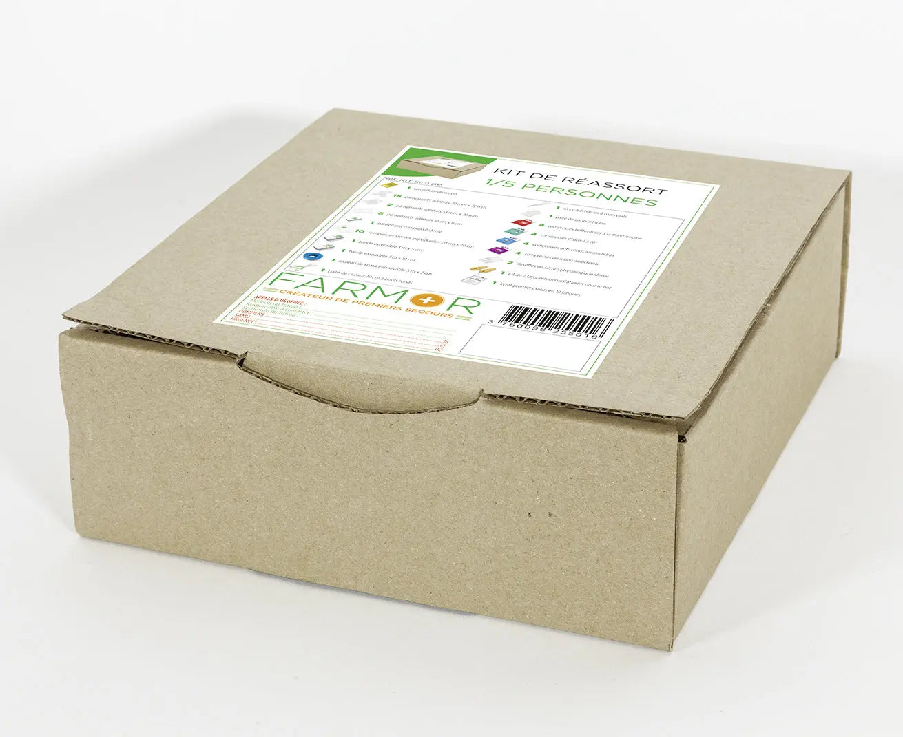 Kit pour armoire à pharmacie 1/5 personnes france collectivités