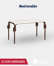 Promo 25 mairietables 120 x 80 cm + 1 chariot france collectivités
