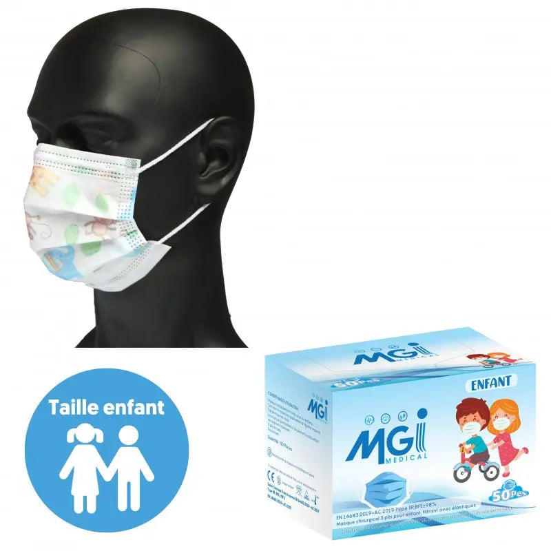 Masque chirurgical enfant type 2R france collectivités