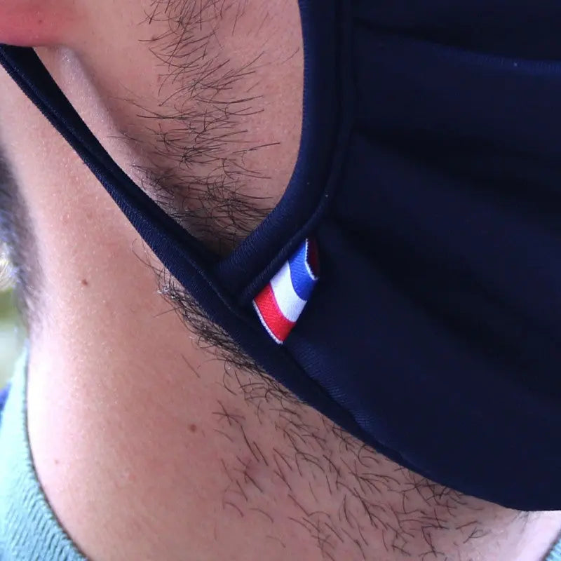 Masque UNS1 lavable 100 fois - Adulte - drapeau made in France france collectivités
