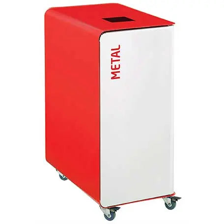 Corbeille pour tri sélectif support sac sur glissière 75L et 90L Cubatri - France Collectivités